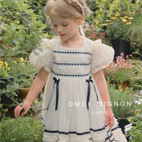 [予約]  Petite French Ribbon Dress / omoi mignon