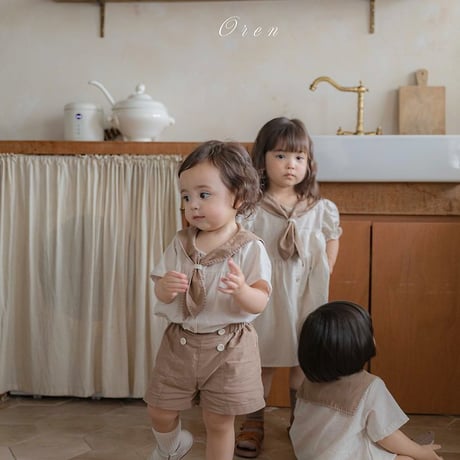 [予約] Pure Tie ST Set-up (bebe) / OREN by Hibyebebe