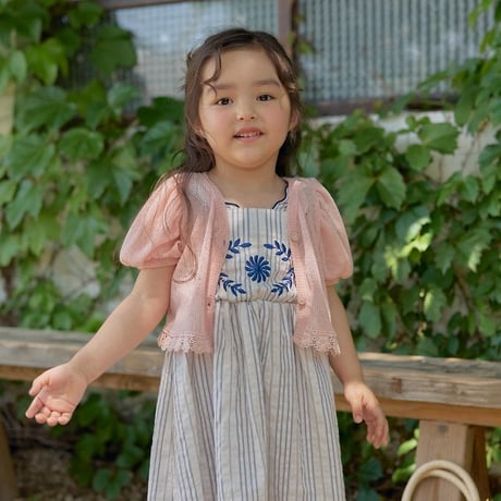 [予約] Chacha linen cardigan / OREN by Hibyebebe
