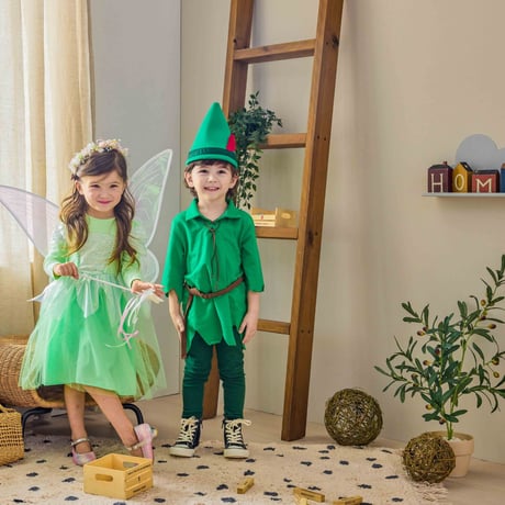 [即納]  Tinker Bell Fairy Dress(Pink/Green)/ Mini Recipe  ( Green S, Pink S_ size のみ   )