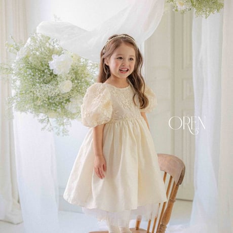 [即納] Eta Bling Dress (kids)/ OREN by Hibyebebe （XL_sizeのみ)
