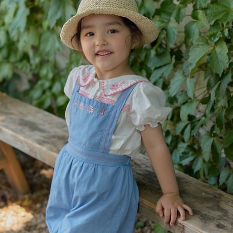 [予約] Soleil denim overalls/ OREN by Hibyebebe
