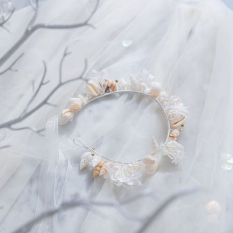 [予約] Ocean Bloom Shell Tiara