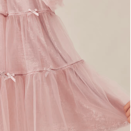 [予約] Powder Pink Tulle Dress