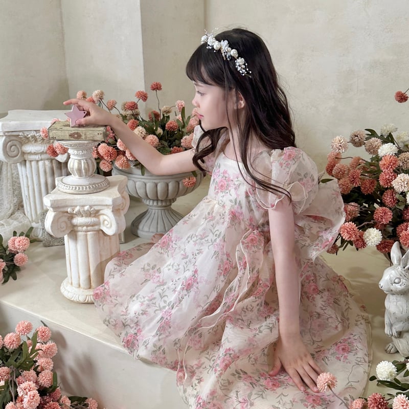 ワンピース D&G Frilled Silk Flower Dress D&G Frilled Silk Flower Dress - メルカリ