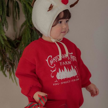 [予約] Christmas fleece Suit (bebe) / OREN by Hibyebebe