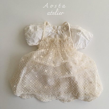 [即納] bibi dress /Aosta(ivory S,M,L,XL,XXLのみ)
