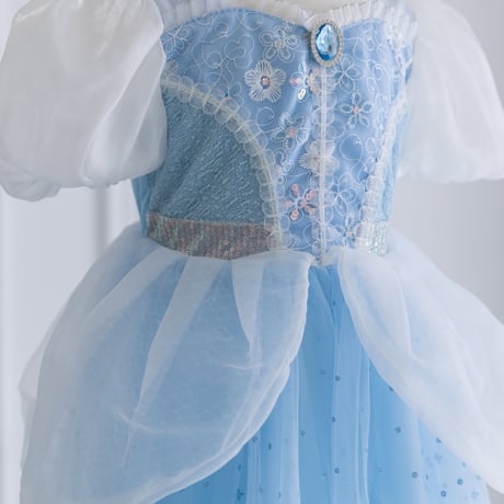 [予約] Crystal shoes Glitter Dress+ tiara & stick set