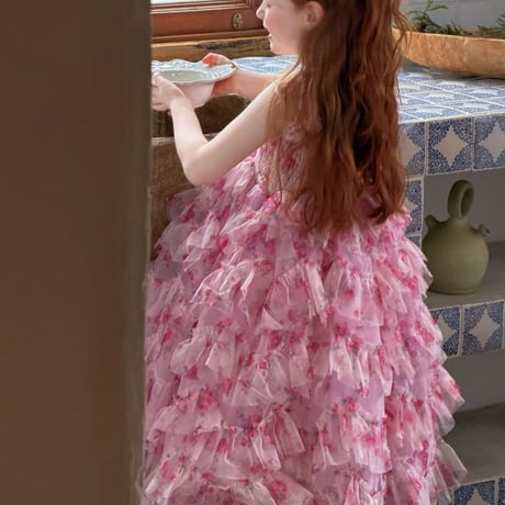 [即納] 6023 dress / o.taly  (Light pink 120 sizeのみ)
