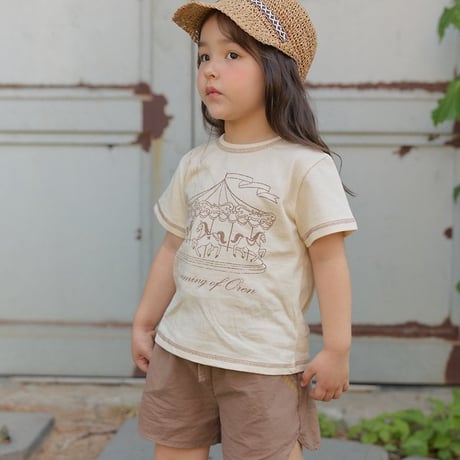 [予約] Dreaming carousel t-shirt / OREN by Hibyebebe