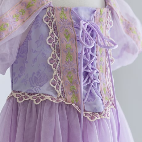 [予約] Lavender Shine Princess Dress (Short, Long)+ tiara & stick set