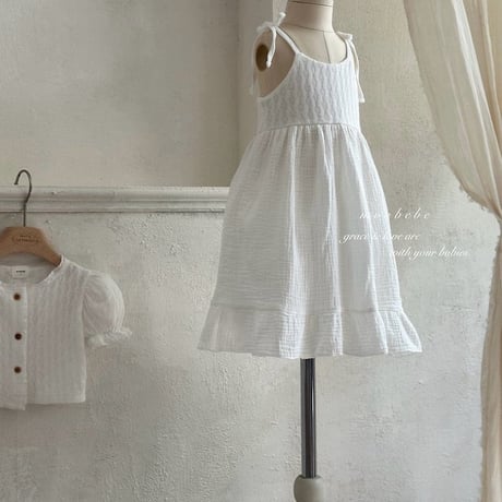 [予約] Rosé knit dress/ Monbebe