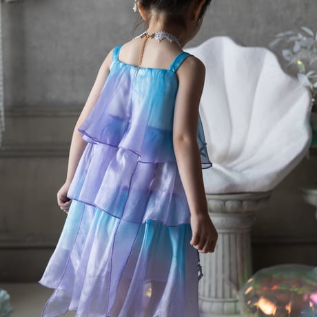 [予約] Aqua Shell Fairy Dress + Twinkle Shell Mermaid Hairpin SET