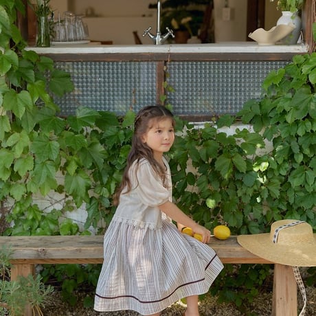 [予約] Chacha linen cardigan / OREN by Hibyebebe