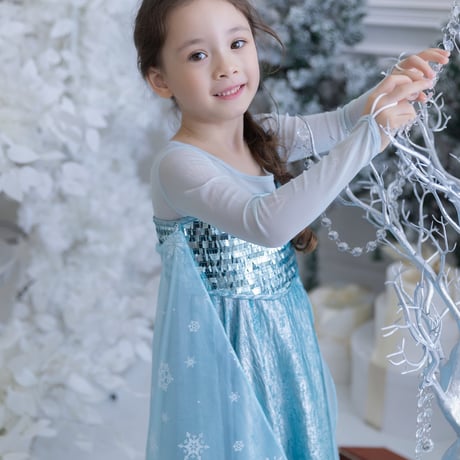 [予約] New Snow Queen Glitter Dress