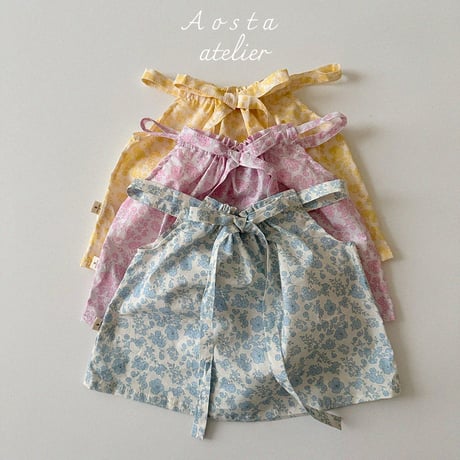 [即納] tambourine blouse / Aosta(blueS_yellowS,Mのみ)