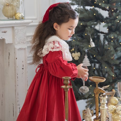 [即納] Diana Christmas dress_Red / Eugenie Candys (M _ size のみ）