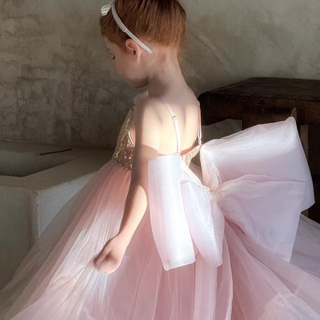 [予約] Pink Princess Castle Dress/ little time