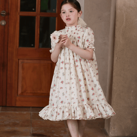 [予約] Antique Floral Dress