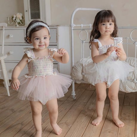 [予約] Flora Tulle Swimwear (Kids) / OREN by Hibyebebe