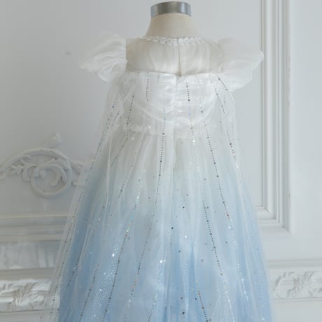 [予約] Princess Snowy Glitter Dress + tiara & stick set ❄️