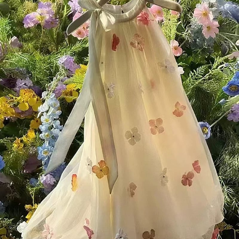 予約] happy garden flower dress(100~mom size) |