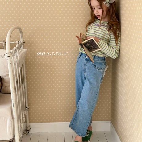 [即納] Heart pocket denim/POISSON （JL,S_ size のみ）
