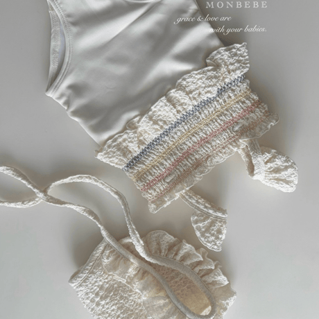 [予約] Spinkle swimsuit (including bonnet) / Monbebe