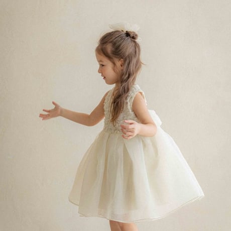 [即納] Flower Rosé Dress/ OREN by Hibyebebe  (M size のみ)