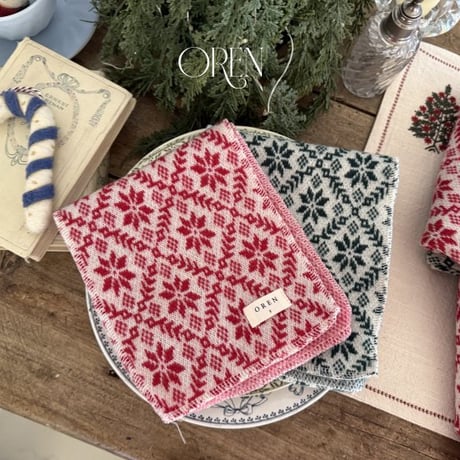 [予約] Snowflake knit MTM (with muffler) / OREN by Hibyebebe
