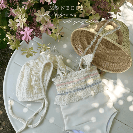 [予約] Spinkle swimsuit (including bonnet) / Monbebe