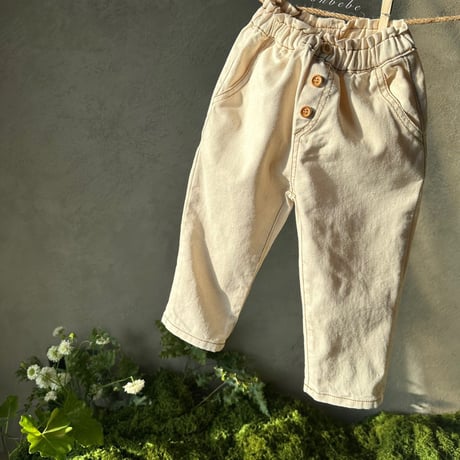 [即納] cotton daily pants / monbebe （ blue M _ size のみ）