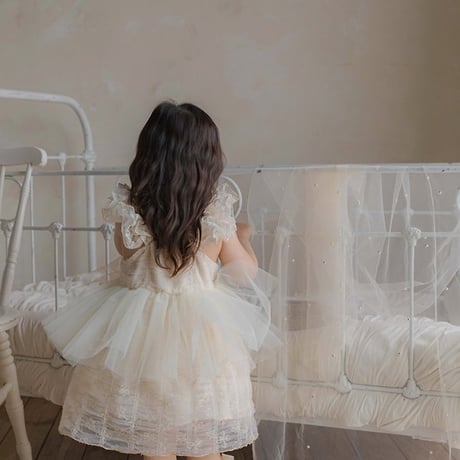 [予約] Shiny Sha dress (kids)/ OREN by Hibyebebe