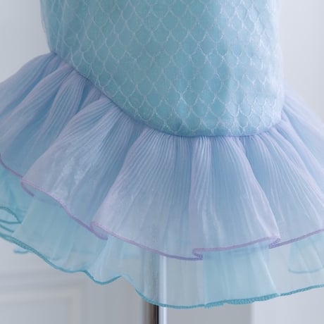 [予約] Shell Top Mermaid Dress + Aqua Shell Choker SET