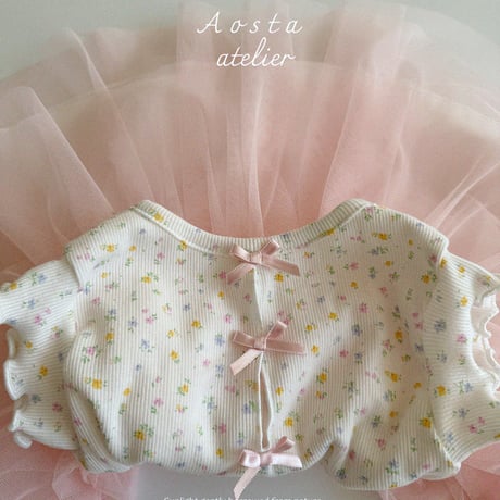 [即納] Lala dress / Aosta(big flower ivory S,M,Lのみ)