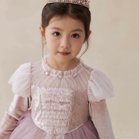[即納] Winter Princess Velvet Tulle Dress (  140 _ size のみ   )