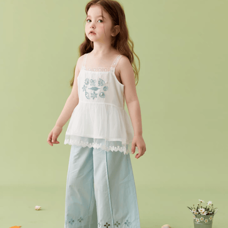 [予約] Marine Friends Lace Sleeveless Top