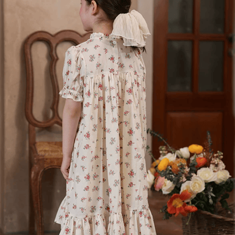 [予約] Antique Floral Dress