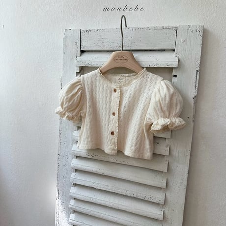 [予約] Rosé knit cardigan/ Monbebe