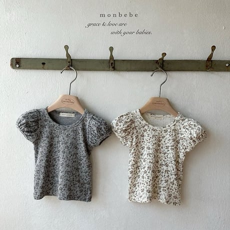 [予約] Puff flower T-shirt / Monbebe