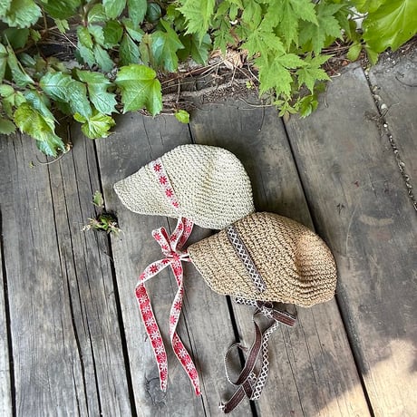 [予約] Rosier string cap / OREN by Hibyebebe