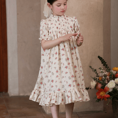 [予約] Antique Floral Dress