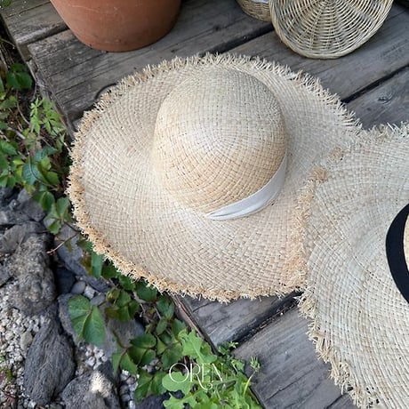 [予約] Serene Raffia sun hat / OREN by Hibyebebe