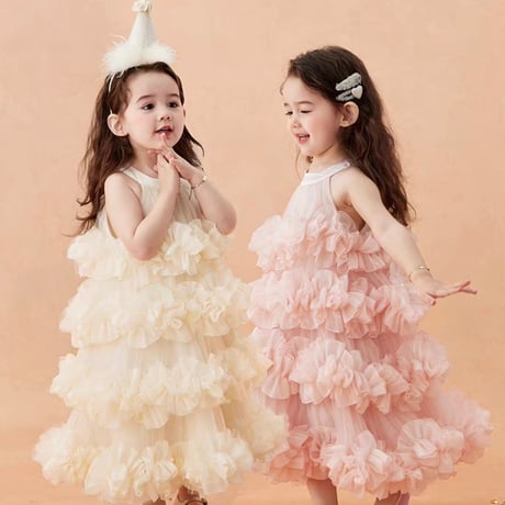 [即納] Bloom Tulle Dress  (  110_ size のみ )