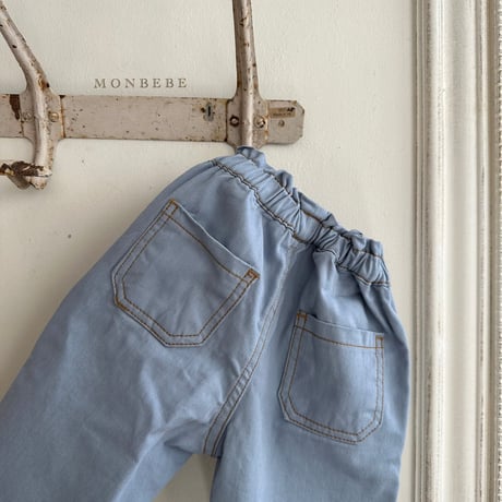 [即納] cotton daily pants / monbebe （ blue M _ size のみ）