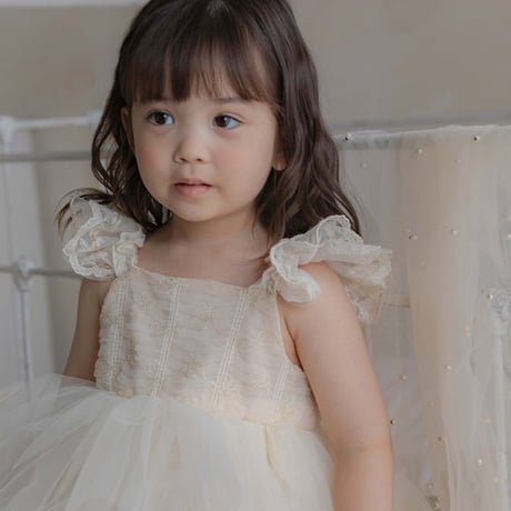 [予約] Shiny Sha dress (kids)/ OREN by Hibyebebe