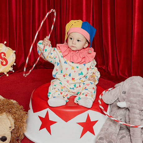 [即納] Clown space suit&cape set_pink/Little Tini