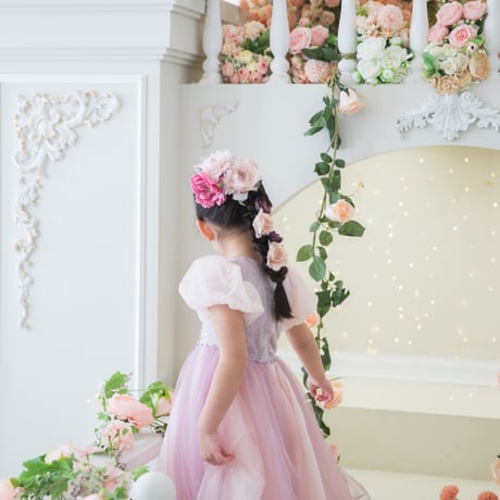 [即納] princess pink forest dress  (100 size のみ)