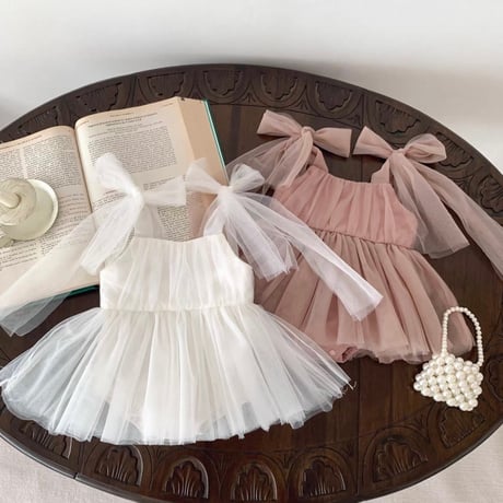 [予約] Dreaming Ribbon suit (pink/white)