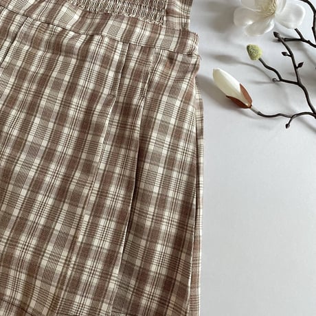 [即納] Roa pleated One-piece / MON PETIT BEBE(BeigeS のみ)